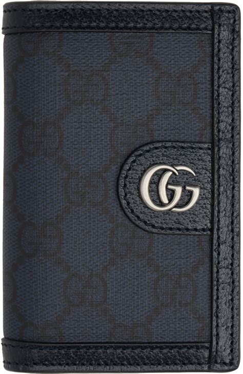 gucci navy wallet
